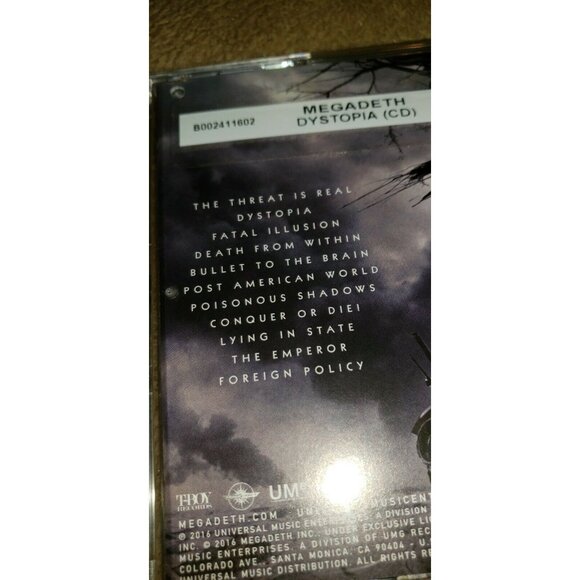 MEGADETH promo cd DYSTOPIA 11 tracks b002411602 - Picture 6 of 9